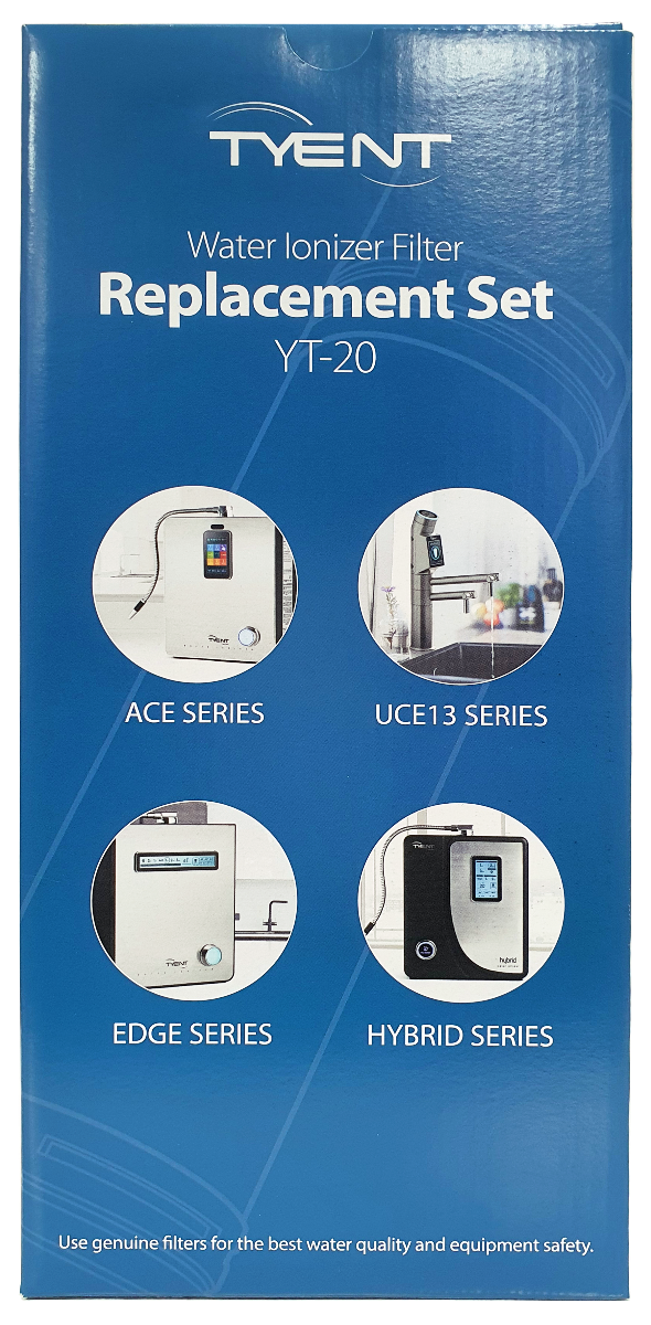 Tyent UCE-13 Dialapure Ultra Filter Set: Fits UCE-13 ONLY (does not fit 9 or 11-plate UCE) - tyentusa