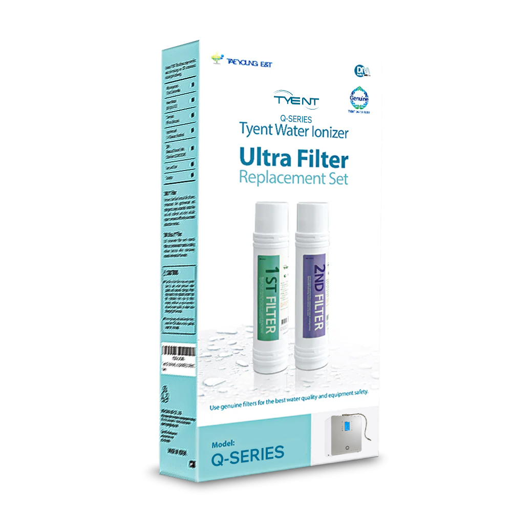 Tyent Q-Series Water Ionizer Replacement Filter Cartridges Box