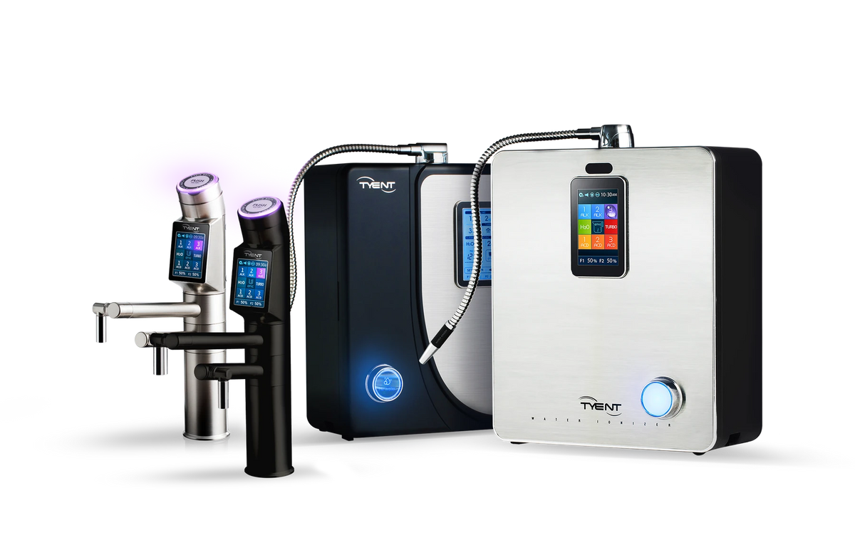 Tyent's collection of countertop and under-counter hydrogen water ionizers