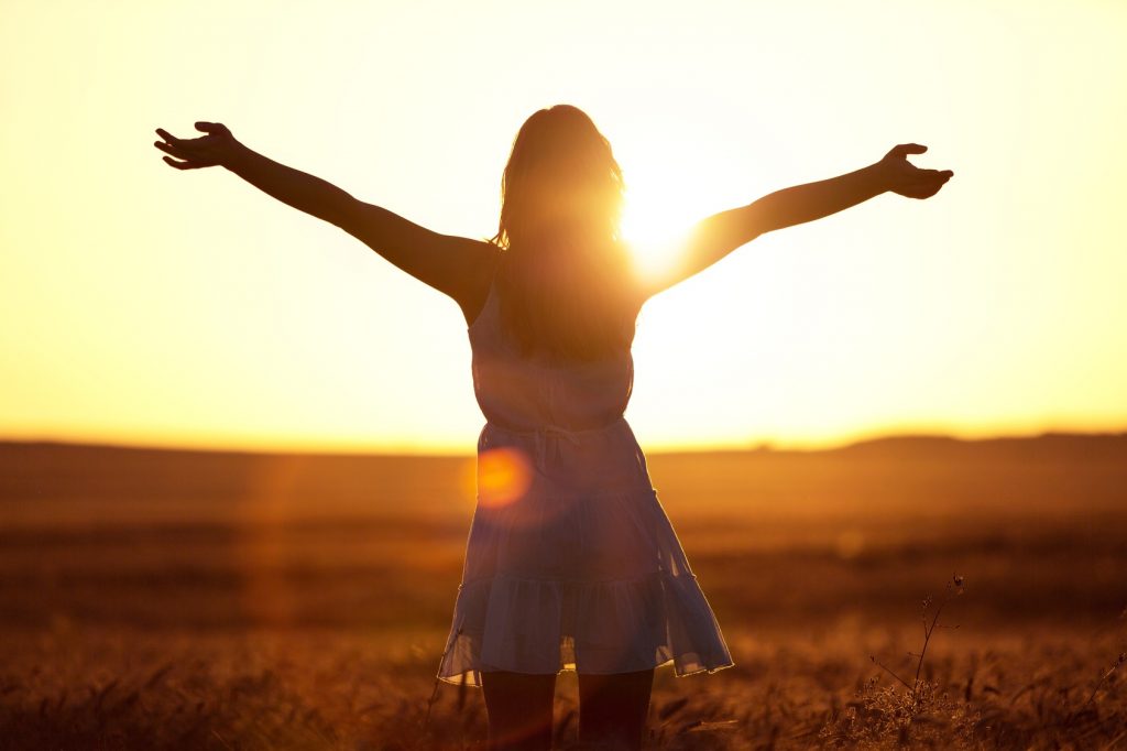 Joy, sunlight, wheat.