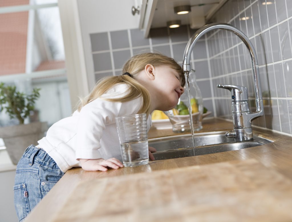 Small Girl in the kitchen