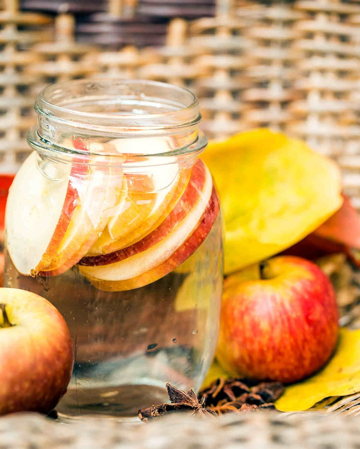 Detox water Apples autumn composition leaves | Most Nutritious Foods to Add to Your Diet