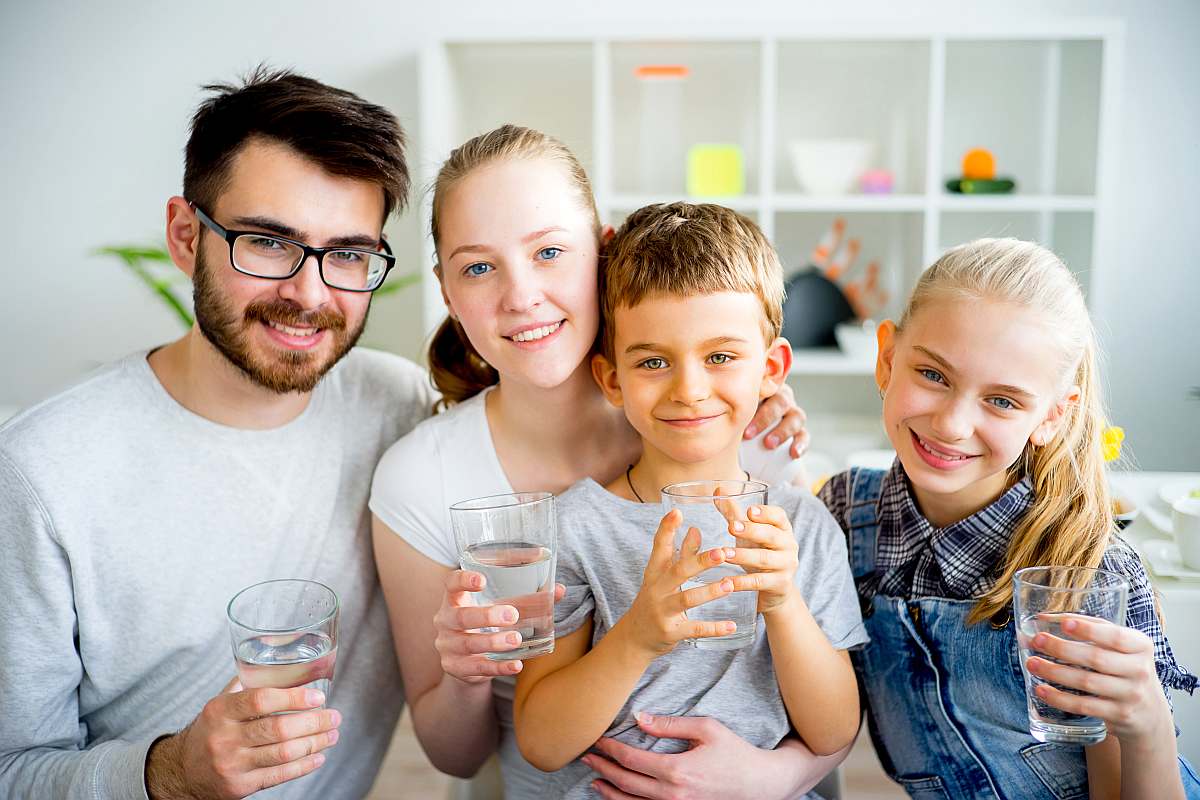 Family drinks water | Reasons To Love Tyent Water Ionizers Parts 1 and 2: Health Benefits and More