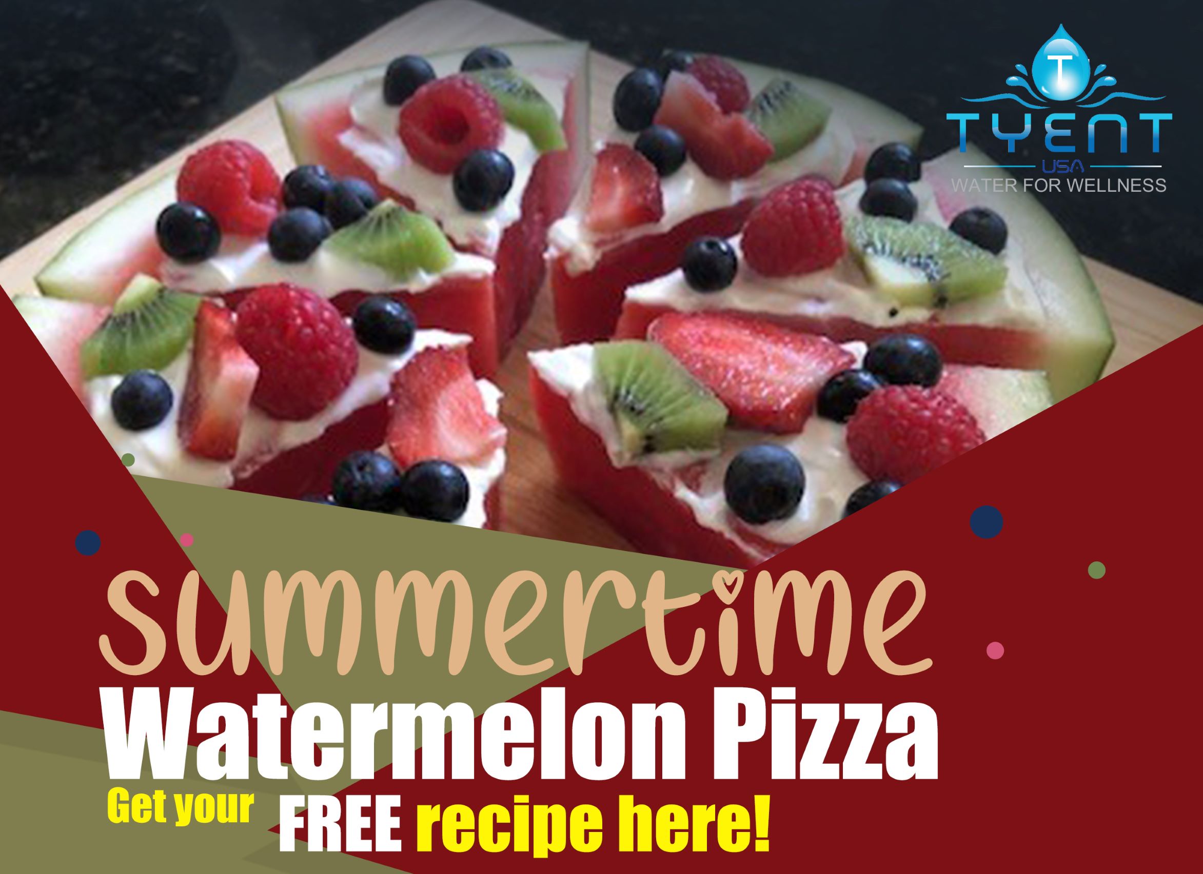 Summertime Watermelon Pizza