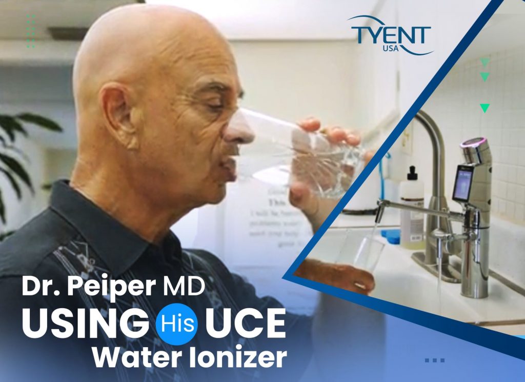 Dr. Howard Peiper MD Using His UCE Water Ionizer