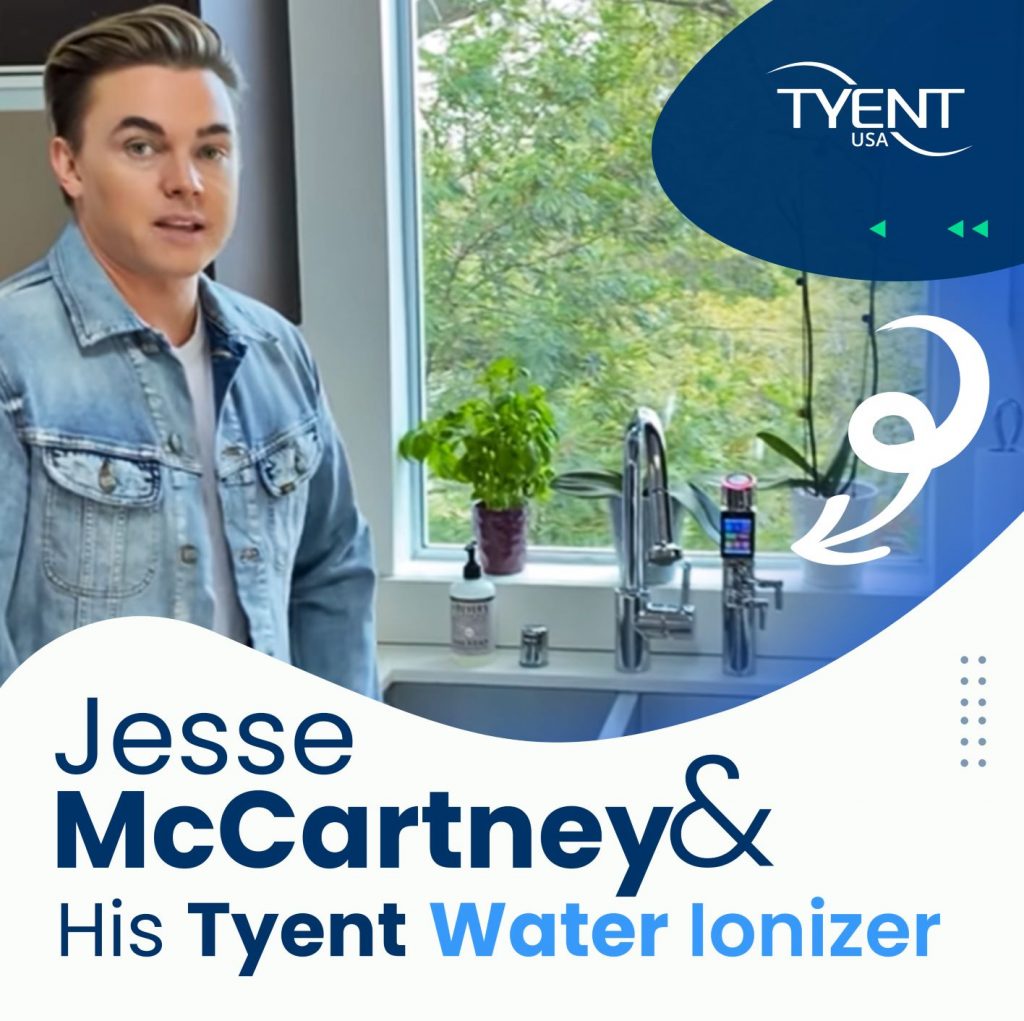 Jesse McCartney and his Tyent Water Ionizer