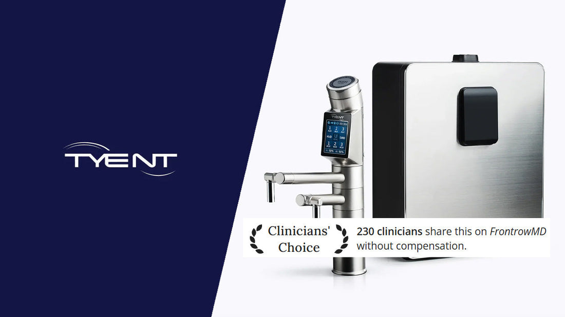 Tyent Water Ionizers Earn FrontrowMD "Clinicians' Choice" Designation from 200+ Independent Clinicians