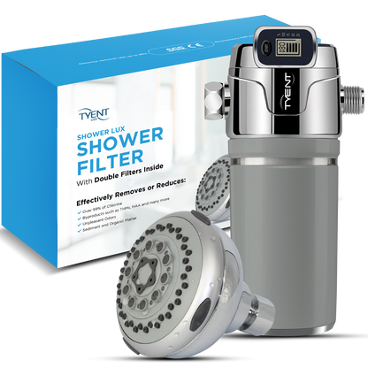 Tyent Shower Lux - Chrome & Gray w/ Massage Head - tyentusa