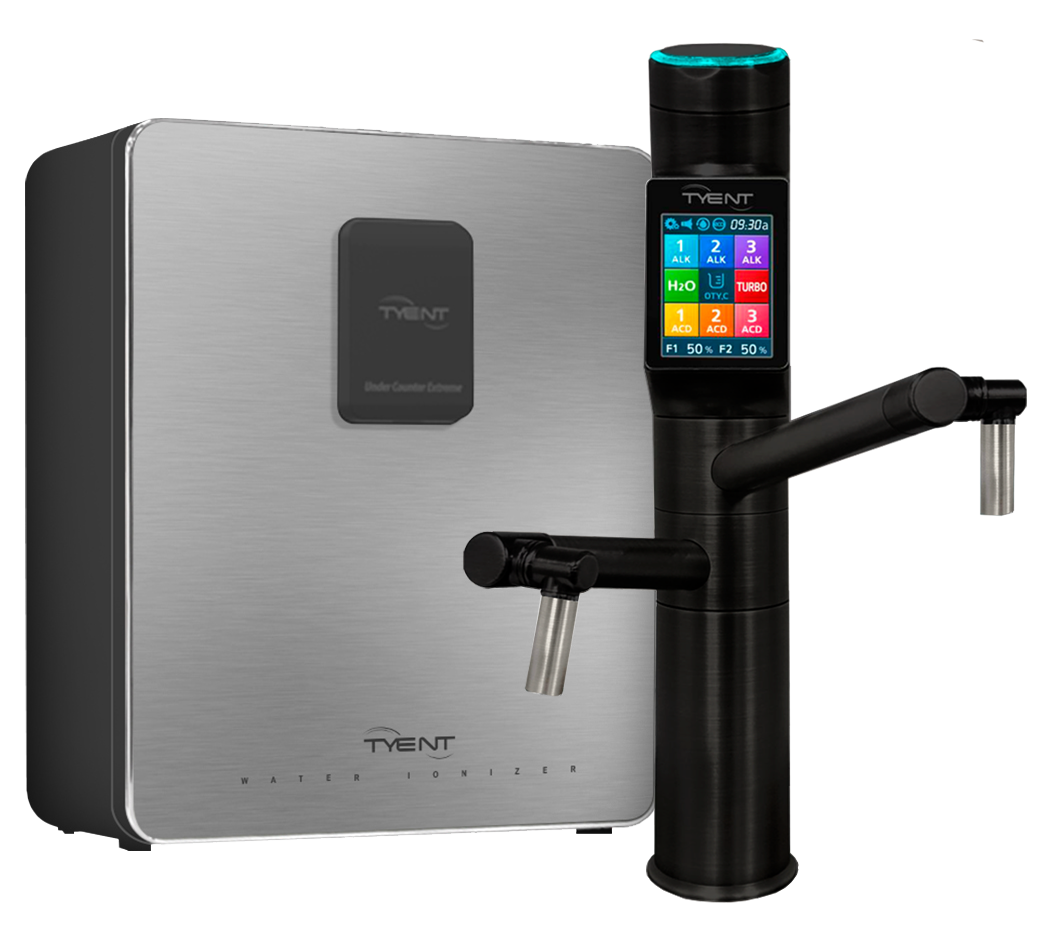 UCE-13 Matte Black 13-plate Under Counter Water Ionizer by TyentUSA